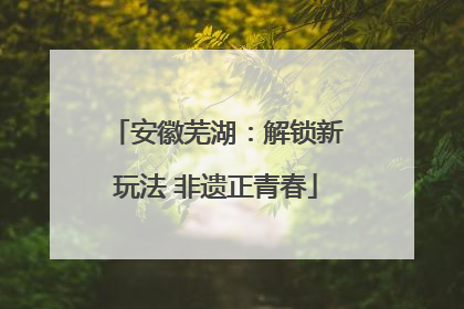安徽芜湖：解锁新玩法 非遗正青春