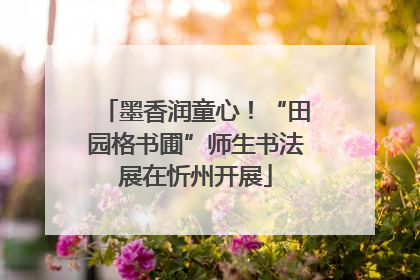 墨香润童心！“田园格书圃”师生书法展在忻州开展