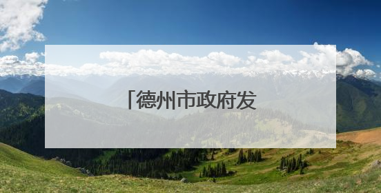 德州市政府发布人事任免