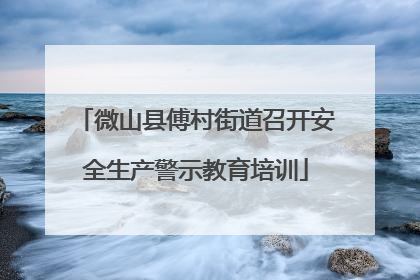 微山县傅村街道召开安全生产警示教育培训