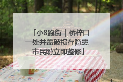 小8跑街｜桥梓口一处井盖破损存隐患 市民盼立即整修