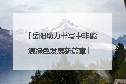 岳阳助力书写中非能源绿色发展新篇章