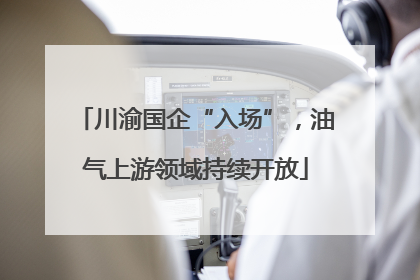 川渝国企“入场”，油气上游领域持续开放