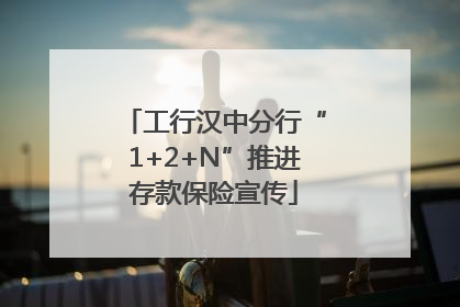 工行汉中分行“1+2+N”推进存款保险宣传