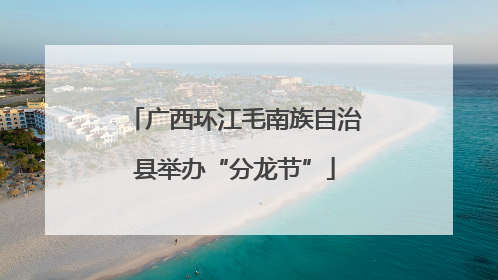 广西环江毛南族自治县举办“分龙节”