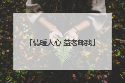 情暖人心 益老邮我