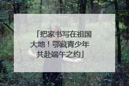 把家书写在祖国大地！鄂藏青少年共赴端午之约