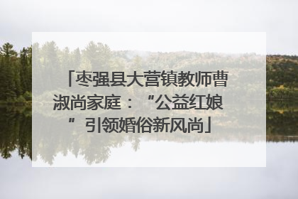 枣强县大营镇教师曹淑尚家庭：“公益红娘”引领婚俗新风尚