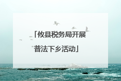 攸县税务局开展普法下乡活动