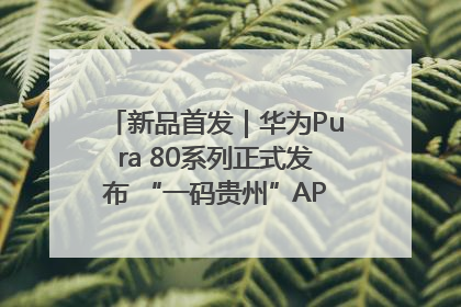 新品首发｜华为Pura 80系列正式发布 “一码贵州”APP抢先开售！