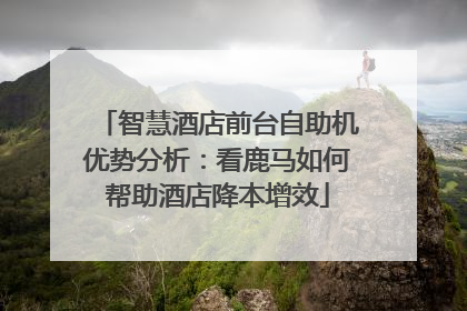 智慧酒店前台自助机优势分析：看鹿马如何帮助酒店降本增效