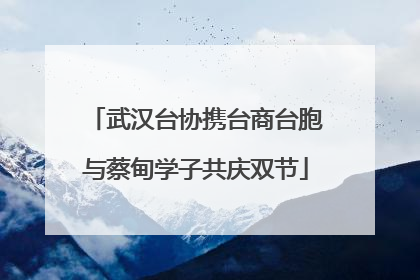 武汉台协携台商台胞与蔡甸学子共庆双节