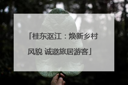 桂东沤江：焕新乡村风貌 诚邀旅居游客