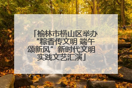 榆林市横山区举办“粽香传文明 端午颂新风”新时代文明实践文艺汇演