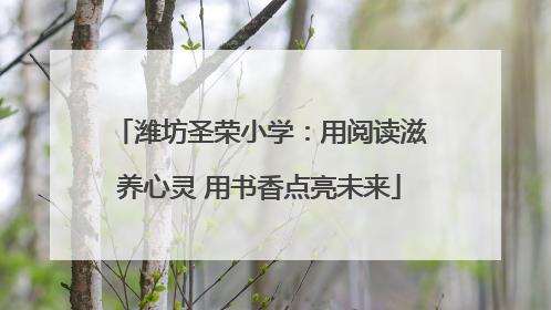 潍坊圣荣小学：用阅读滋养心灵 用书香点亮未来