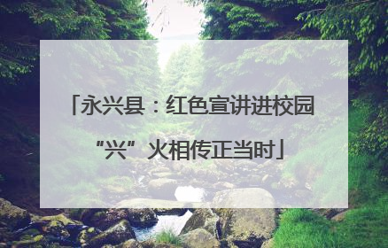 永兴县：红色宣讲进校园 “兴”火相传正当时