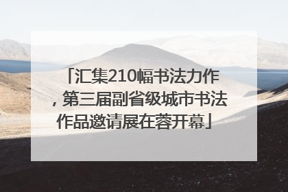 汇集210幅书法力作，第三届副省级城市书法作品邀请展在蓉开幕
