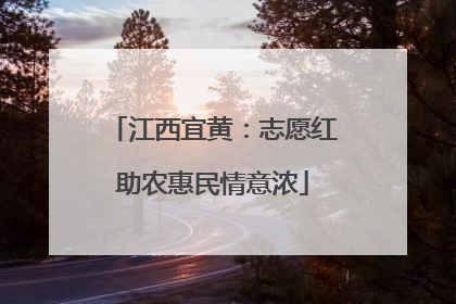 江西宜黄：志愿红助农惠民情意浓
