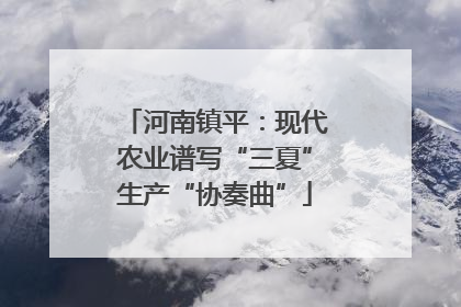 河南镇平：现代农业谱写“三夏”生产“协奏曲”