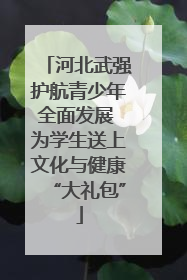 河北武强护航青少年全面发展 为学生送上文化与健康“大礼包”