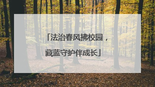 法治春风拂校园，藏蓝守护伴成长