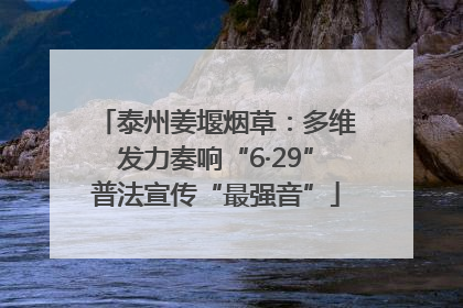 泰州姜堰烟草：多维发力奏响“6·29”普法宣传“最强音”