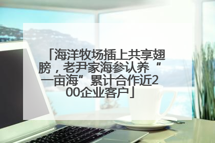 海洋牧场插上共享翅膀，老尹家海参认养“一亩海”累计合作近200企业客户