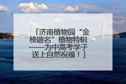 济南植物园“金榜题名”植物特辑——为中高考学子送上自然祝福！
