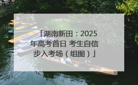 湖南新田：2025年高考首日 考生自信步入考场（组图）