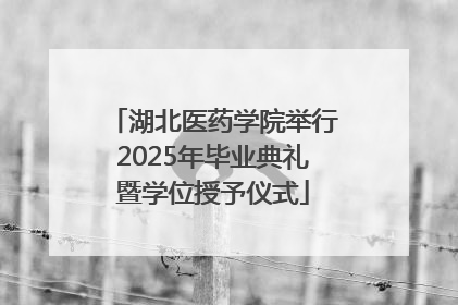 湖北医药学院举行2025年毕业典礼暨学位授予仪式