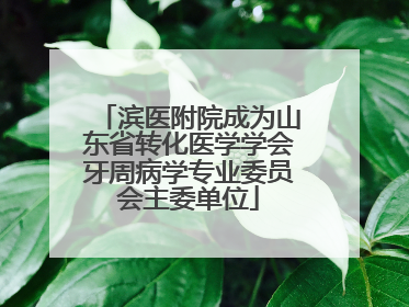 滨医附院成为山东省转化医学学会牙周病学专业委员会主委单位