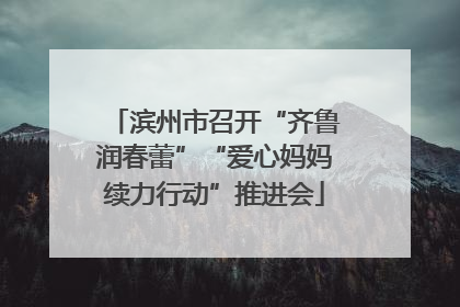 滨州市召开“齐鲁润春蕾”“爱心妈妈续力行动”推进会