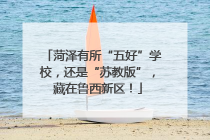 菏泽有所“五好”学校，还是“苏教版”，藏在鲁西新区！