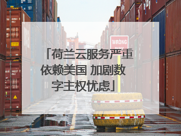 荷兰云服务严重依赖美国 加剧数字主权忧虑