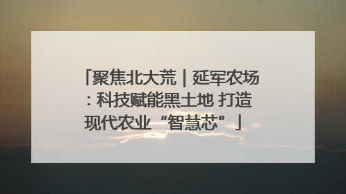 聚焦北大荒｜延军农场：科技赋能黑土地 打造现代农业“智慧芯”