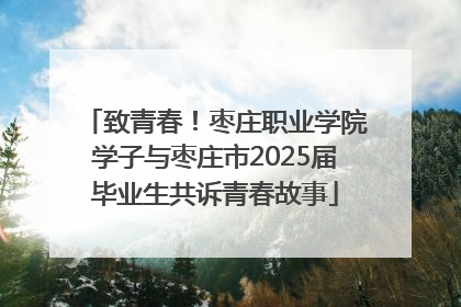 致青春！枣庄职业学院学子与枣庄市2025届毕业生共诉青春故事