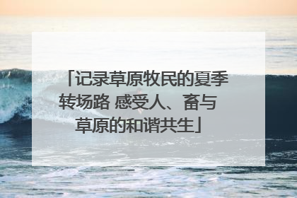 记录草原牧民的夏季转场路 感受人、畜与草原的和谐共生