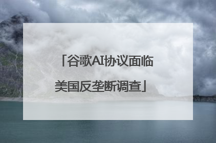 谷歌AI协议面临美国反垄断调查