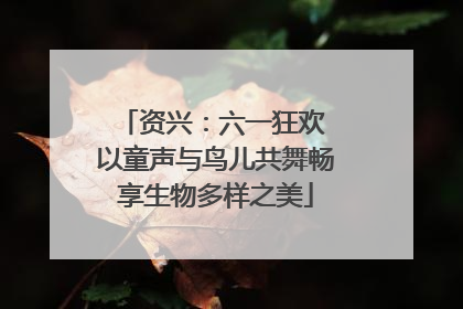 资兴：六一狂欢 以童声与鸟儿共舞畅享生物多样之美