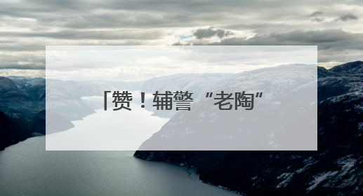 赞！辅警“老陶”的“马路人生”