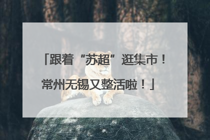 跟着“苏超”逛集市！常州无锡又整活啦！