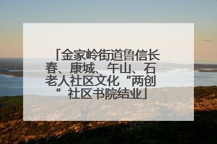 金家岭街道鲁信长春、康城、午山、石老人社区文化“两创”社区书院结业
