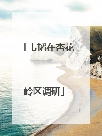 韦韬在杏花岭区调研