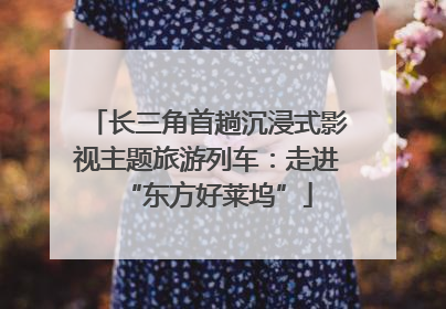 长三角首趟沉浸式影视主题旅游列车：走进“东方好莱坞”