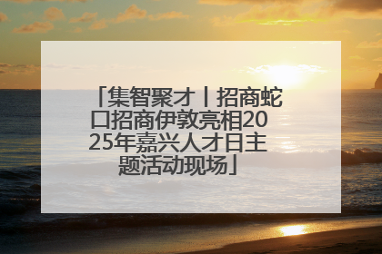 集智聚才丨招商蛇口招商伊敦亮相2025年嘉兴人才日主题活动现场