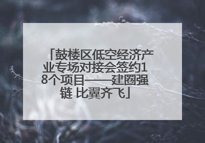 鼓楼区低空经济产业专场对接会签约18个项目——建圈强链 比翼齐飞