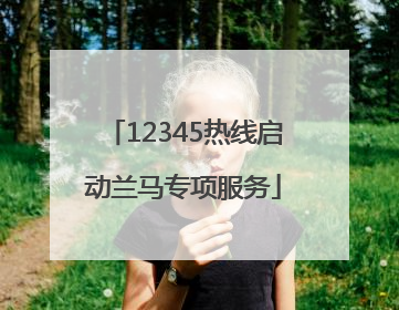 12345热线启动兰马专项服务