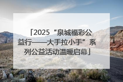 2025“泉城福彩公益行——大手拉小手”系列公益活动温暖启幕