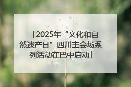 2025年“文化和自然遗产日”四川主会场系列活动在巴中启动