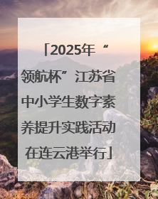 2025年“领航杯”江苏省中小学生数字素养提升实践活动在连云港举行